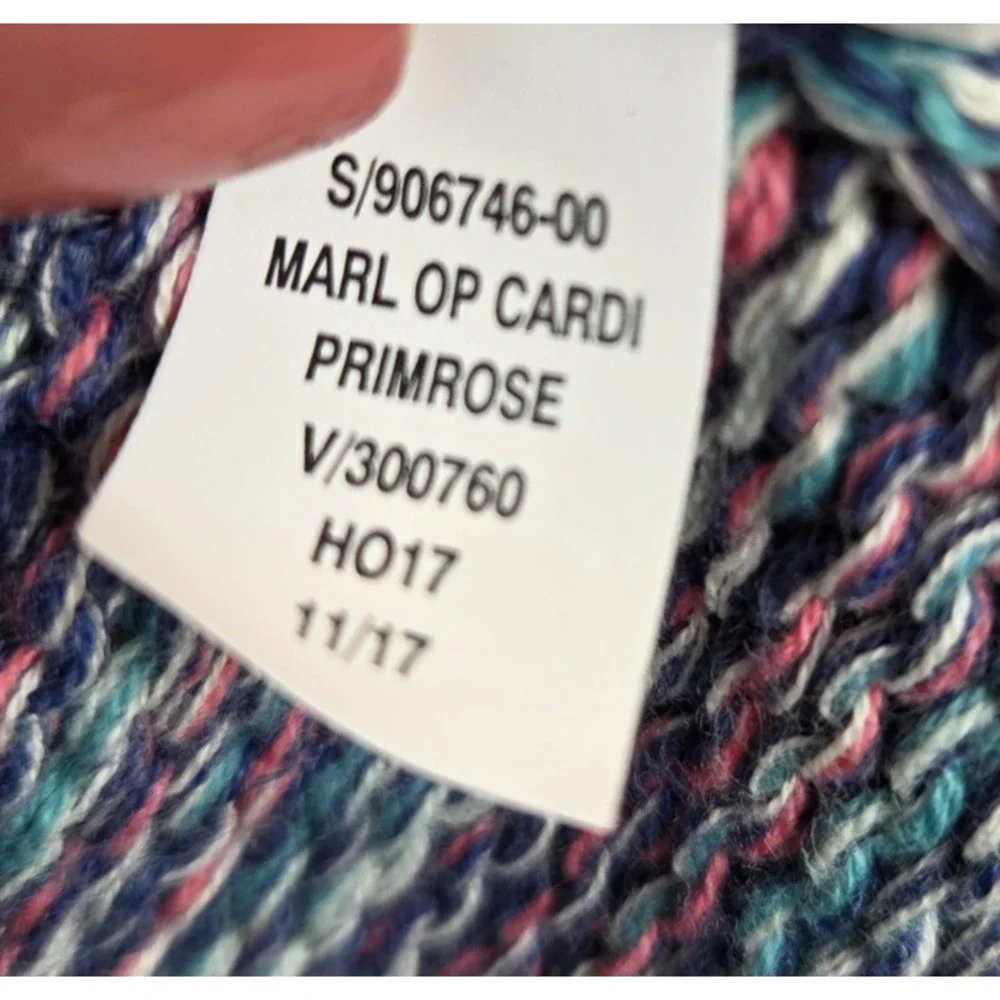 Gap Kids Open Cardigan Sweater Marble Ombre Girls S 6-7 Primrose Boho Hippie Y2K